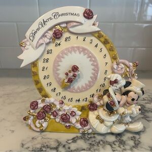Disney DAYS UNTIL CHRISTMAS Countdown Calendar Clock Mickey & Minnie Mouse